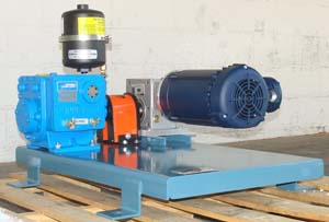 Rotary Piston Vacuum Pumps - Piston Vacuum Pump with Gear Reducer and motor